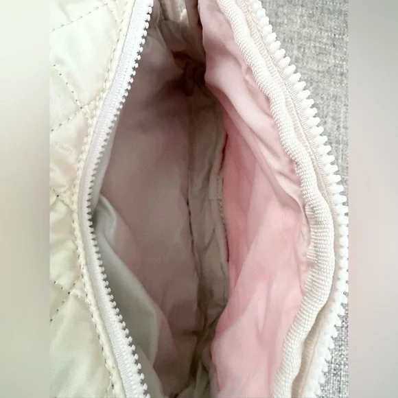 MZ Wallace Neon Pink/Pearl Metallic Sam Pouch - Picture 3 of 9